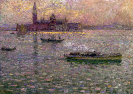 Henri Le Sidaner San Giorgio at Maggiore Venice - Canvas Print