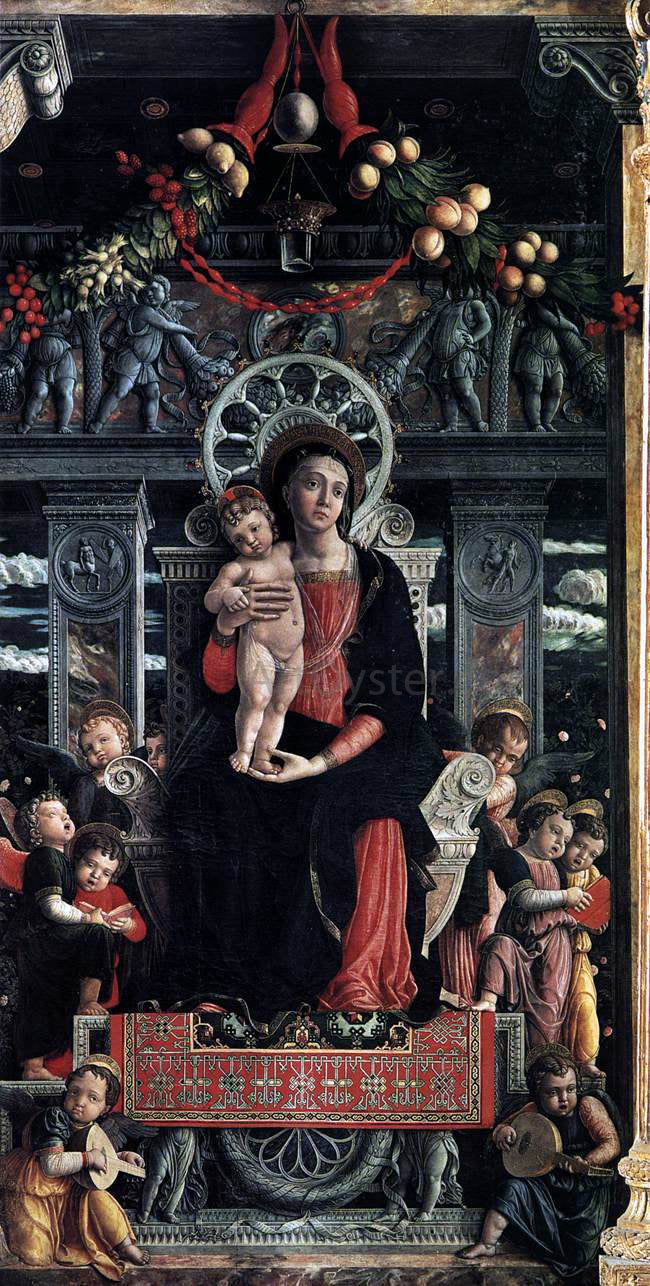 Andrea Mantegna San Zeno Polyptych (central panel) - Canvas Print