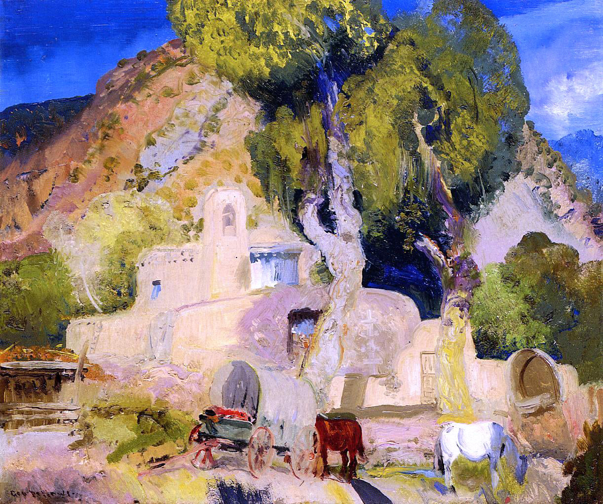 George Wesley Bellows Sanctuario - Canvas Print