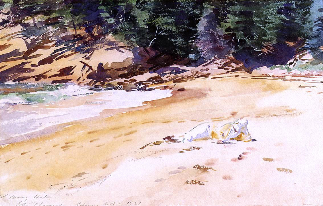 John Singer Sargent Sand Beach, Schooner Head, Maine - Canvas Print