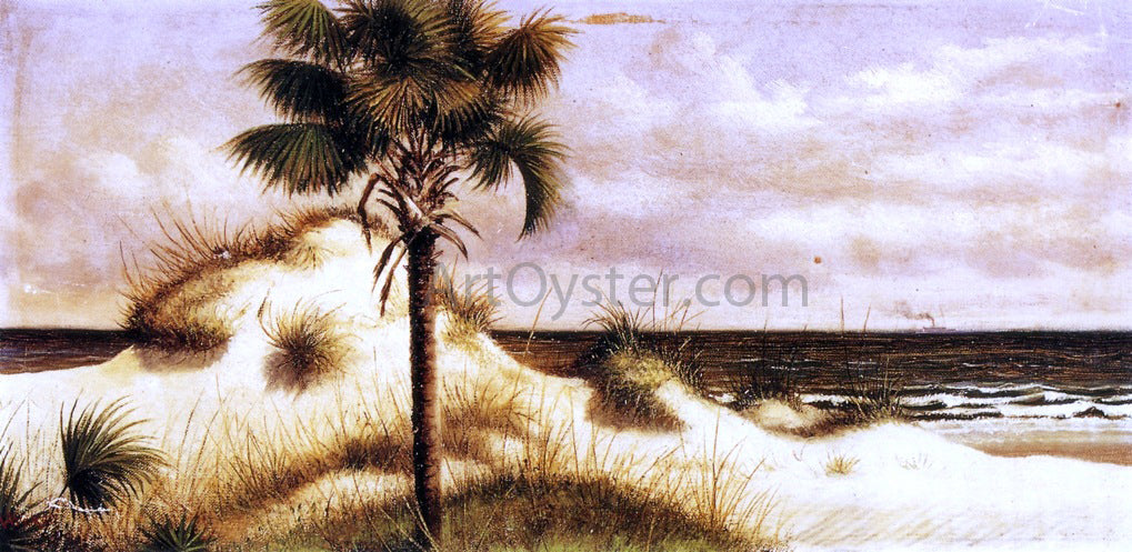 William Aiken Walker Sand Dunes, Palmetto (Sabal) and Steamboat - Canvas Print