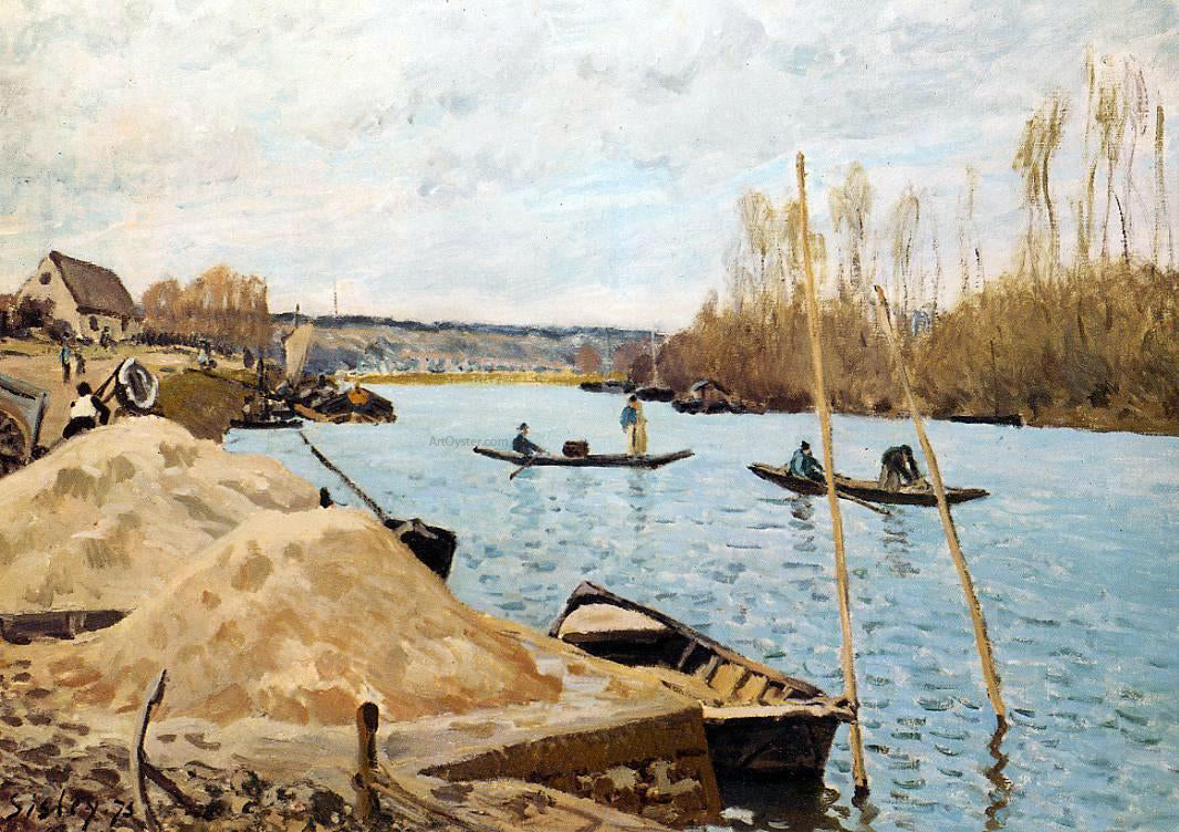 Alfred Sisley Sand Heaps - Canvas Print