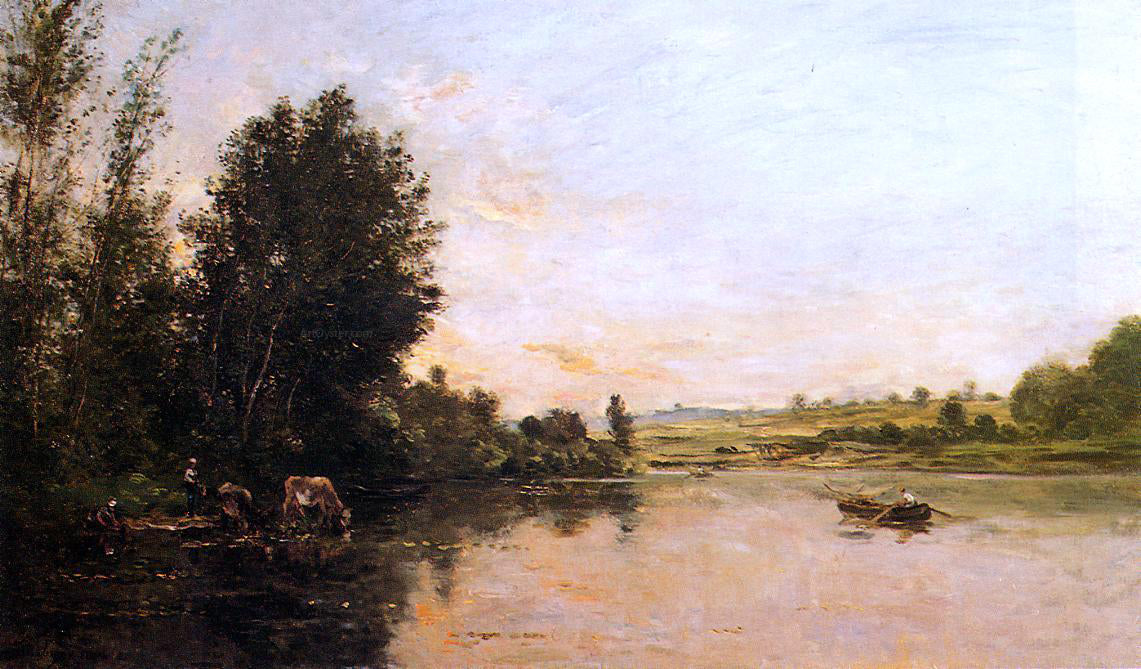 Charles Francois Daubigny Sand Quarries near Valmondois - Canvas Print