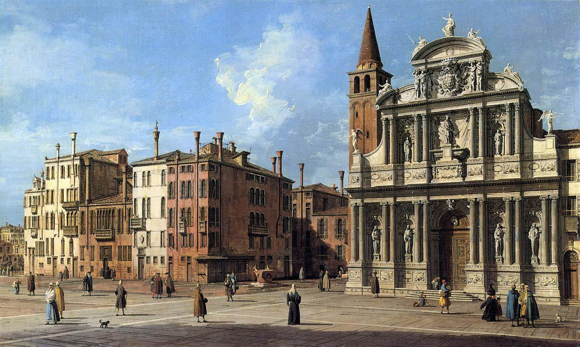 Canaletto Santa Maria Zobenigo - Canvas Print