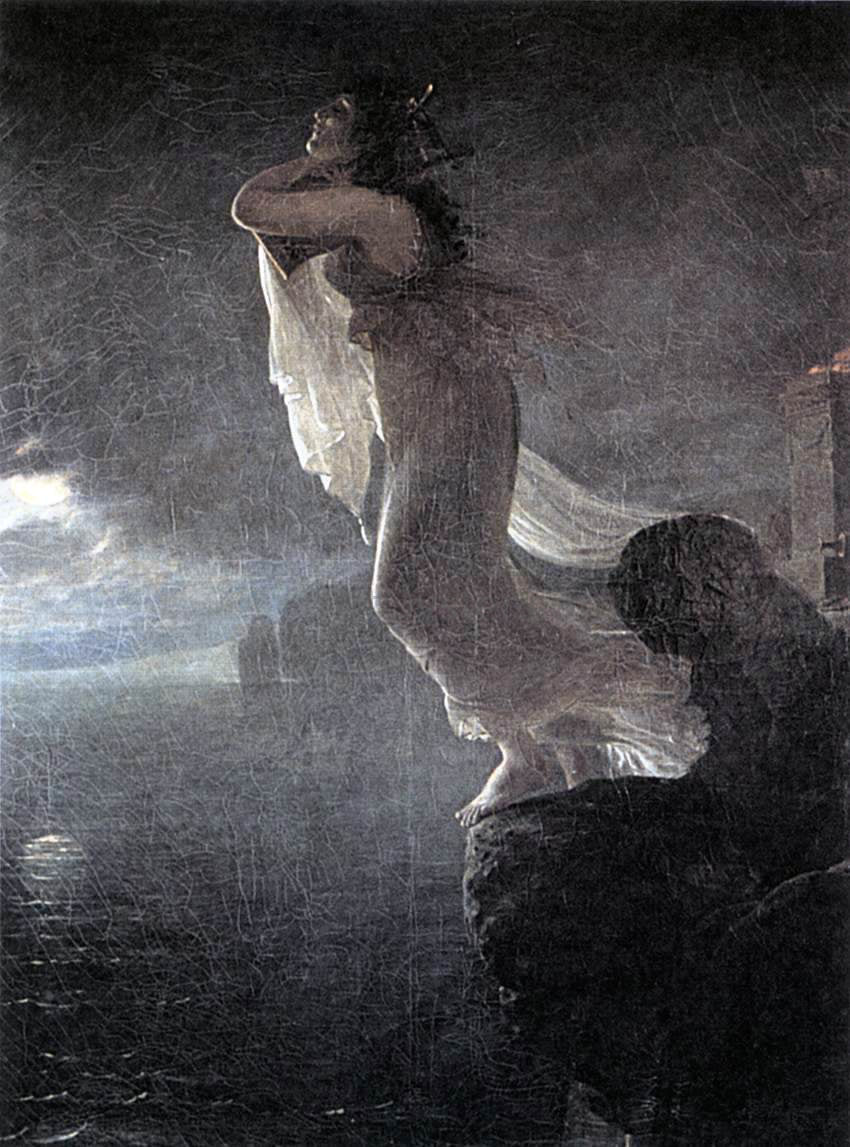 Antoine-Jean Gros Sappho at Leucate - Canvas Print