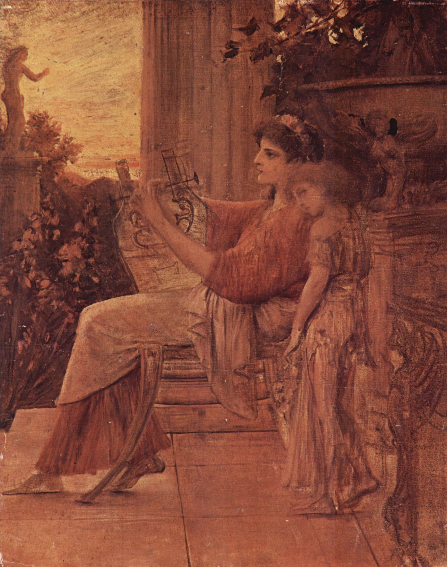 Gustav Klimt Sappho - Canvas Print