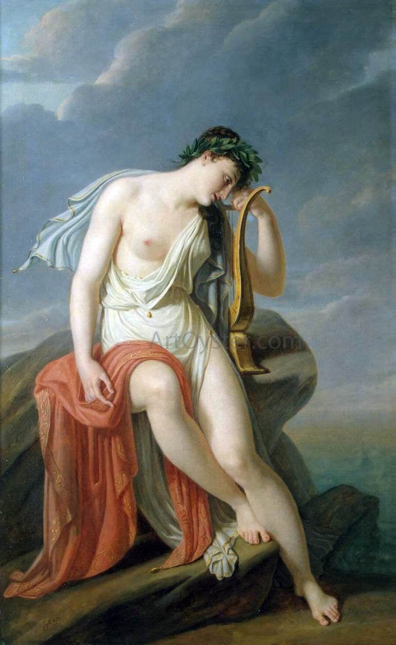 Pierre-Narcisse Guerin Sappho on the Leucadian Cliff - Canvas Print