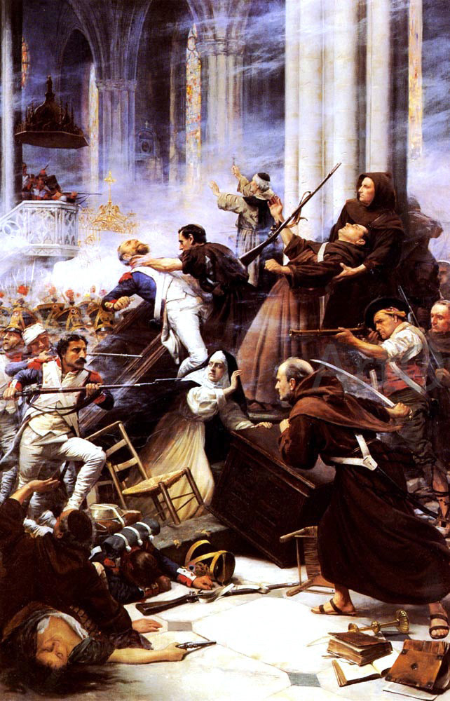 Harold Piffard Saragossa: 10 February, 1809 - Canvas Print