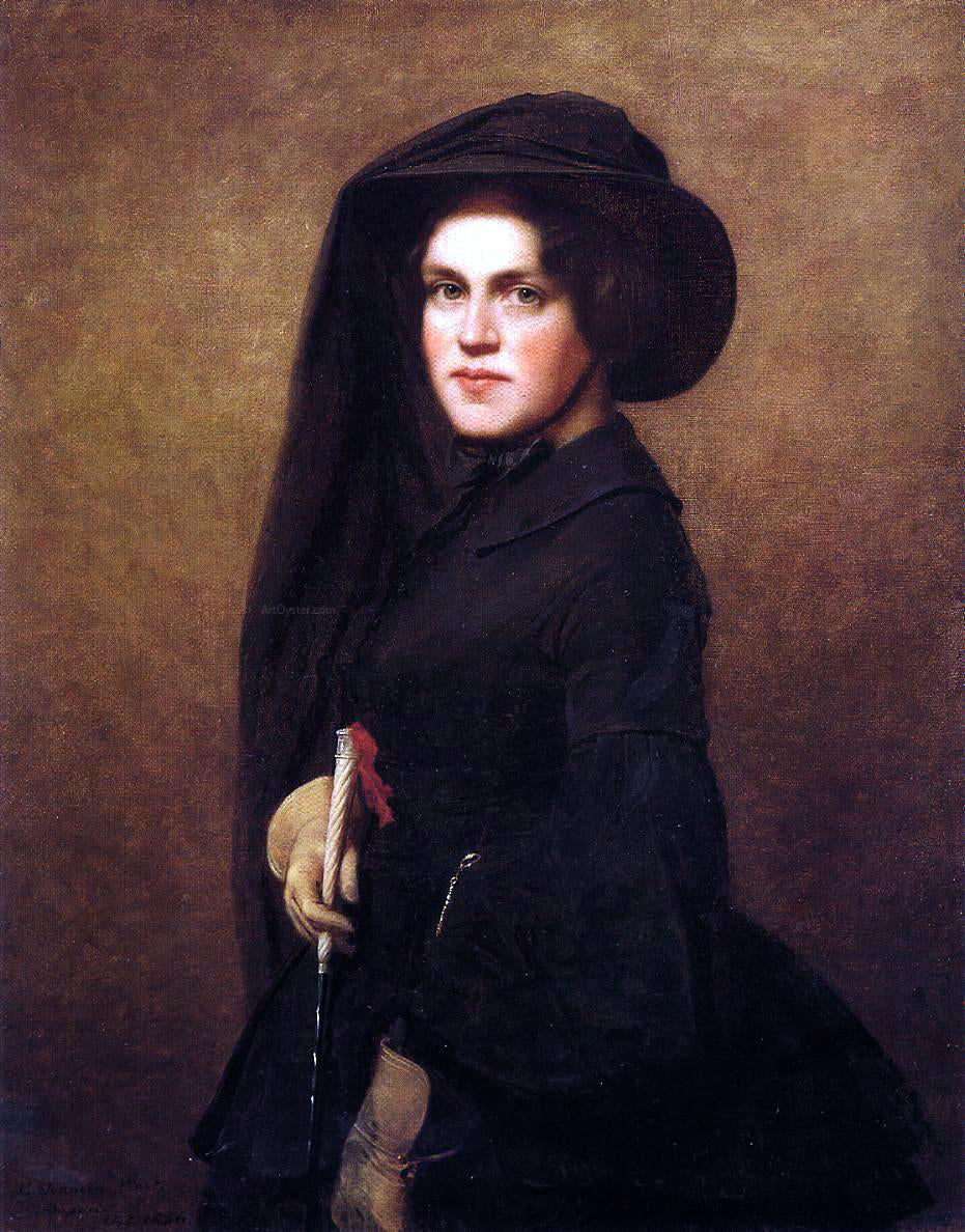 Eastman Johnson Sarah Osgood Johnson Newton - Canvas Print