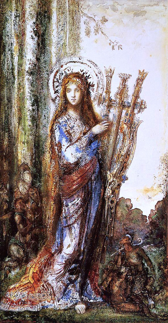 Gustave Moreau Satyrs - Canvas Print