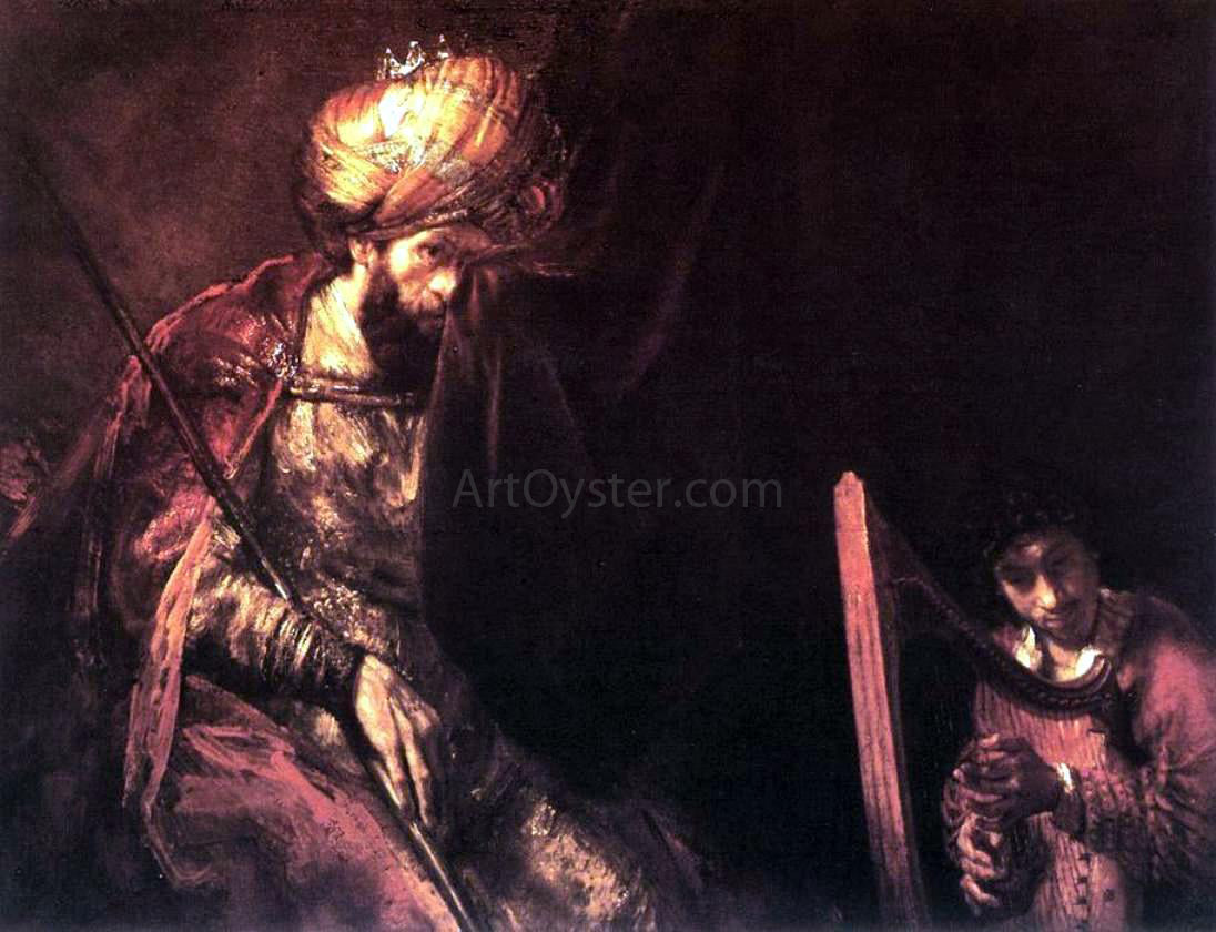 Rembrandt Van Rijn Saul and David - Canvas Print