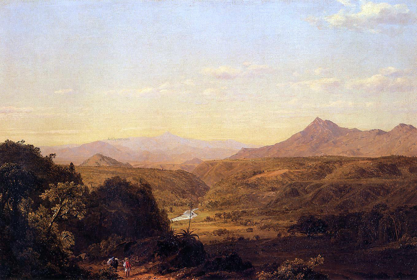 Frederic Edwin Church Scene Among the Andes - Canvas Print