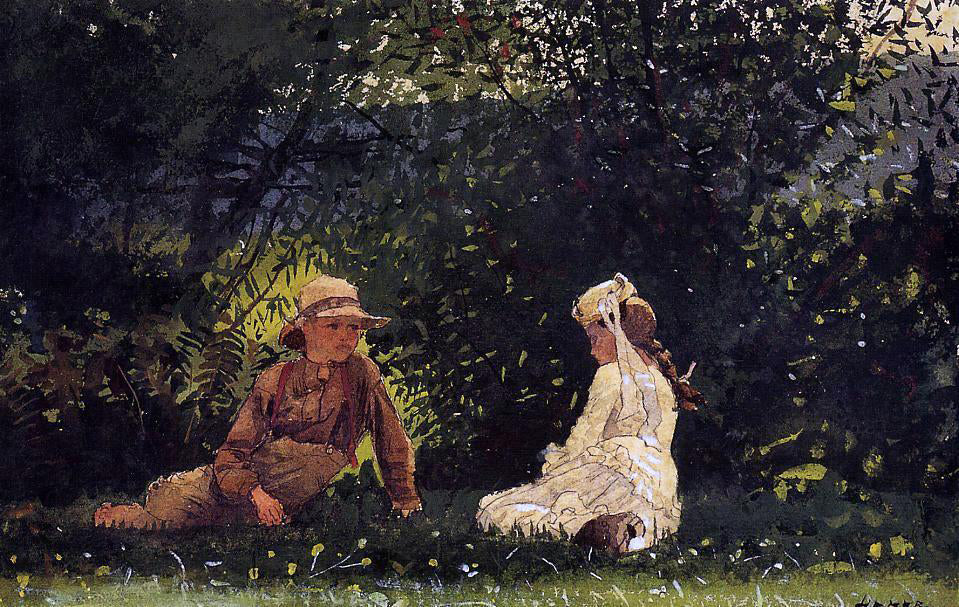 Winslow Homer Scene at Houghton Farm - Canvas Print