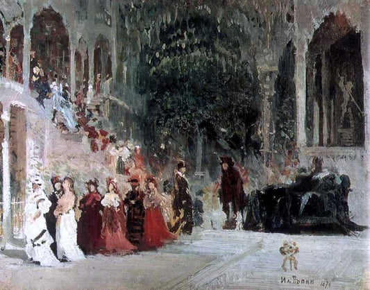 Ilia Efimovich Repin Scene from balet (study) - Canvas Print