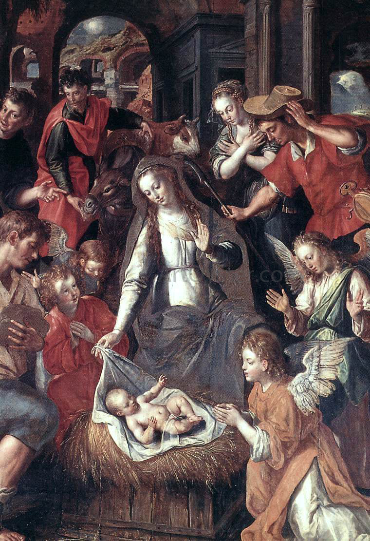 Marten De Vos Scene from the Life of the Virgin - Canvas Print