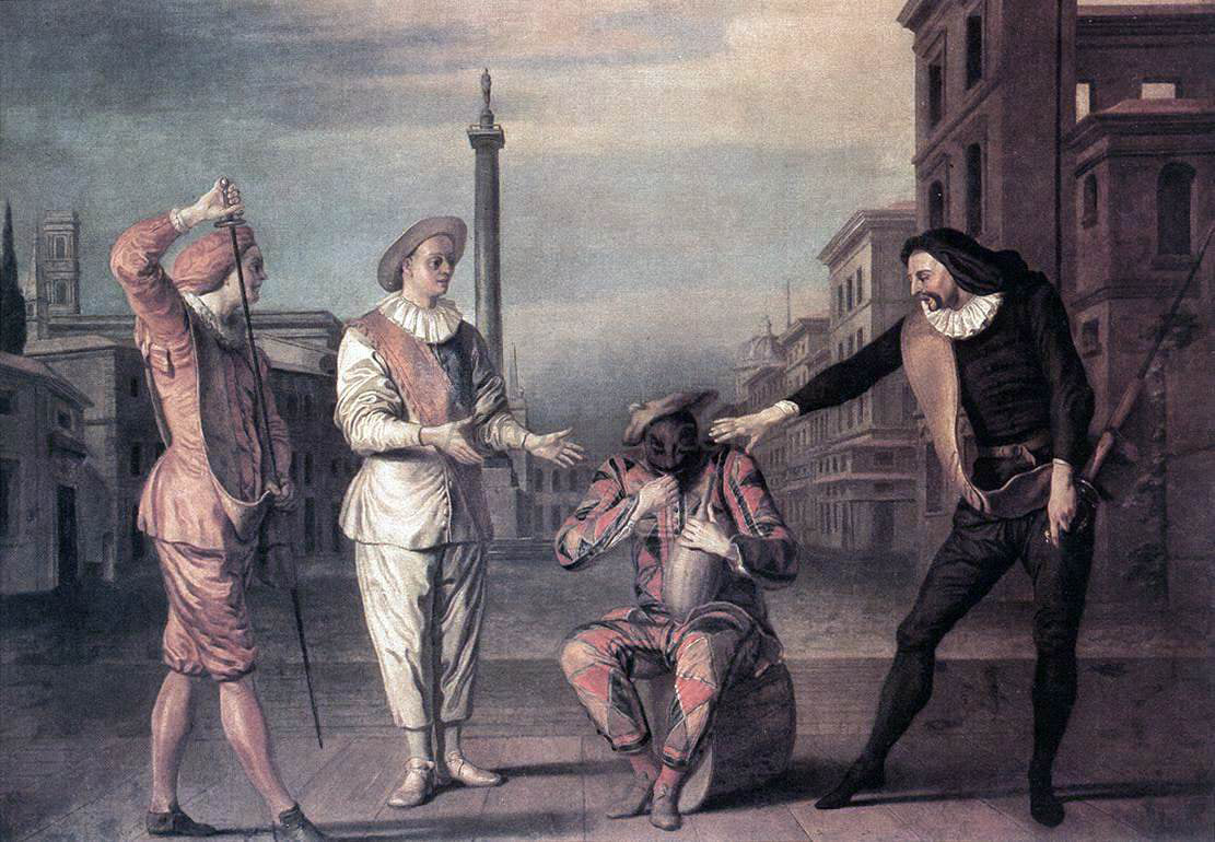 Claude Gillot Scene from the 'Master Andrew's Tomb' - Canvas Print