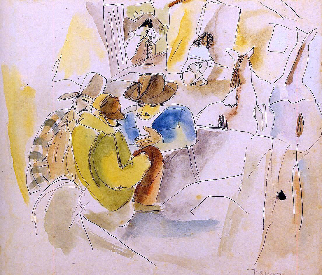 Jules Pascin Scene from the Southern States - Canvas Print