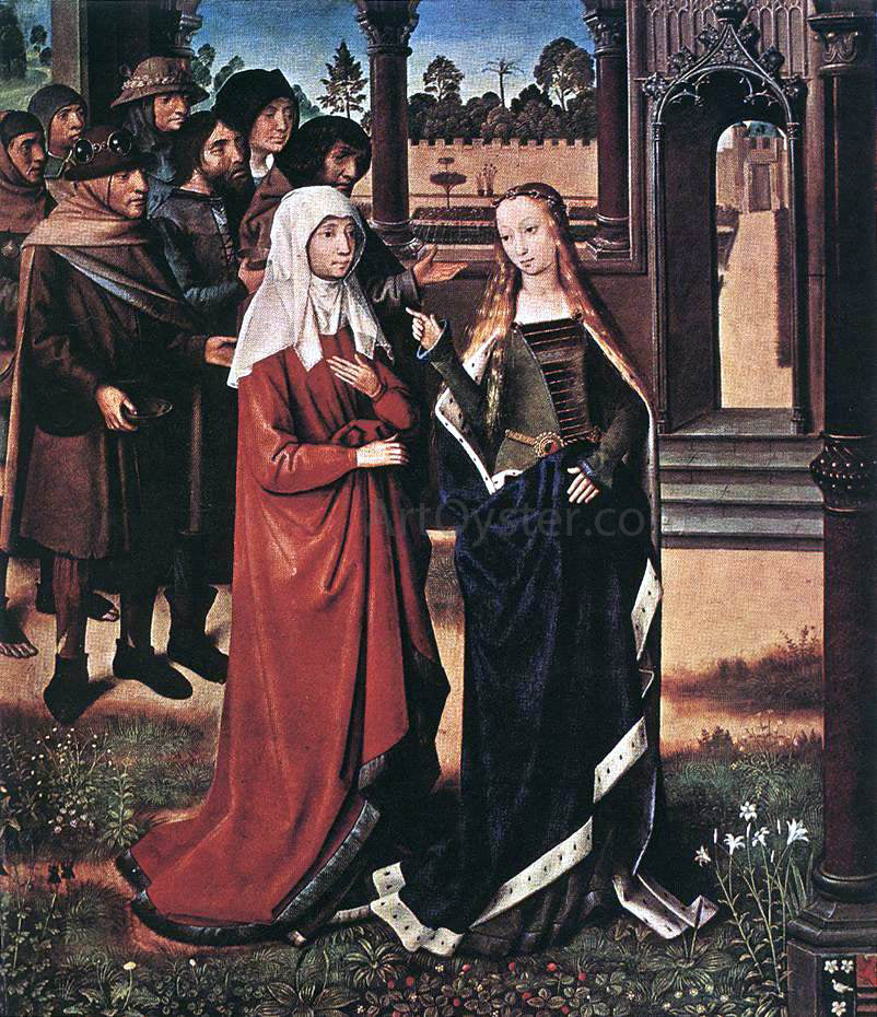 Master lucy Legend Scene from the St Lucy Legend - Canvas Print