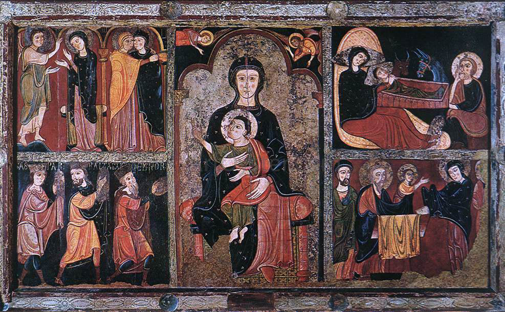 Unknown Catalan Painters Scenes from the Life of Jesus - Canvas Print