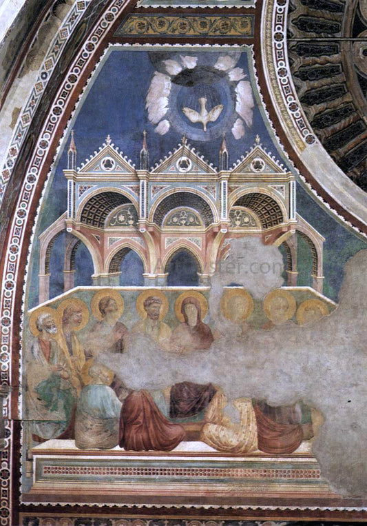 Giotto Di Bondone Scenes from the New Testament: Pentecost (Upper Church, San Francesco, Assisi) - Canvas Print