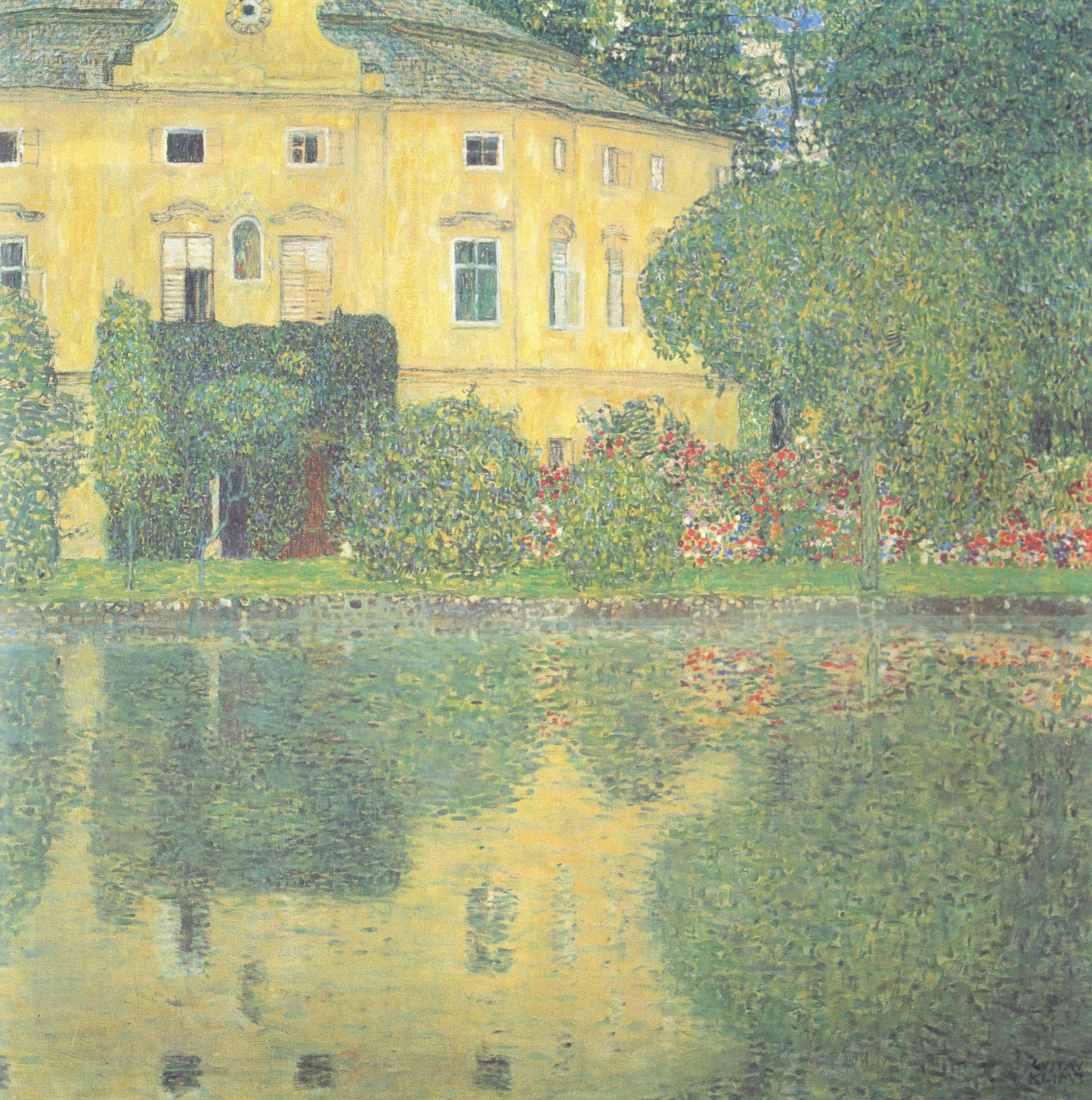 Gustav Klimt Schloss Kammer on the Attersee IV - Canvas Print