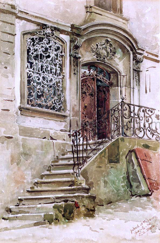 Charles Edmund Dana A School at Fribourg - Canvas Print