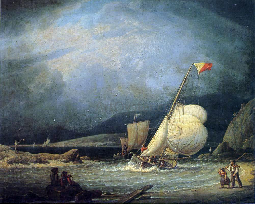Robert Salmon A Scottish Coastline - Canvas Print