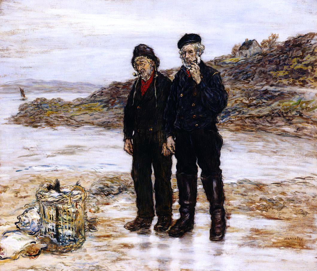 Jean-Francois Raffaelli Scottish Fishermen - Canvas Print