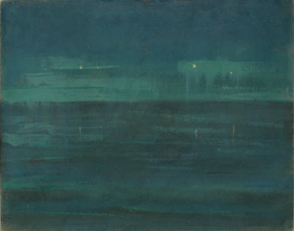 Mikalojus Ciurlionis Sea at Night - Canvas Print