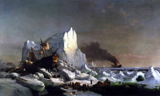 William Bradford Sealers Crushed by Icebergs - Canvas Print