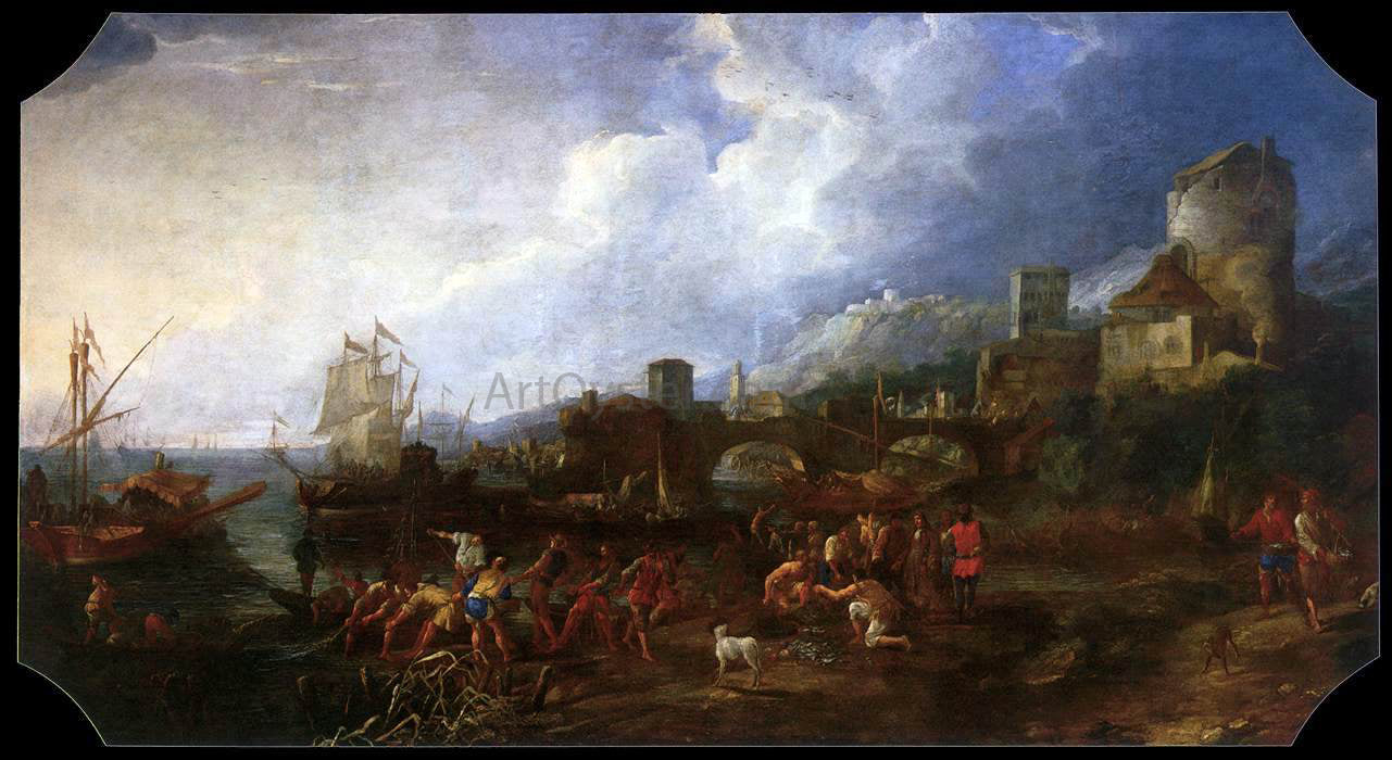 Luca Carlevaris Seaport - Canvas Print