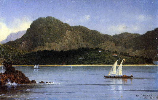 Martin Johnson Heade Seascape (also known as Brazilian View) - Canvas Print