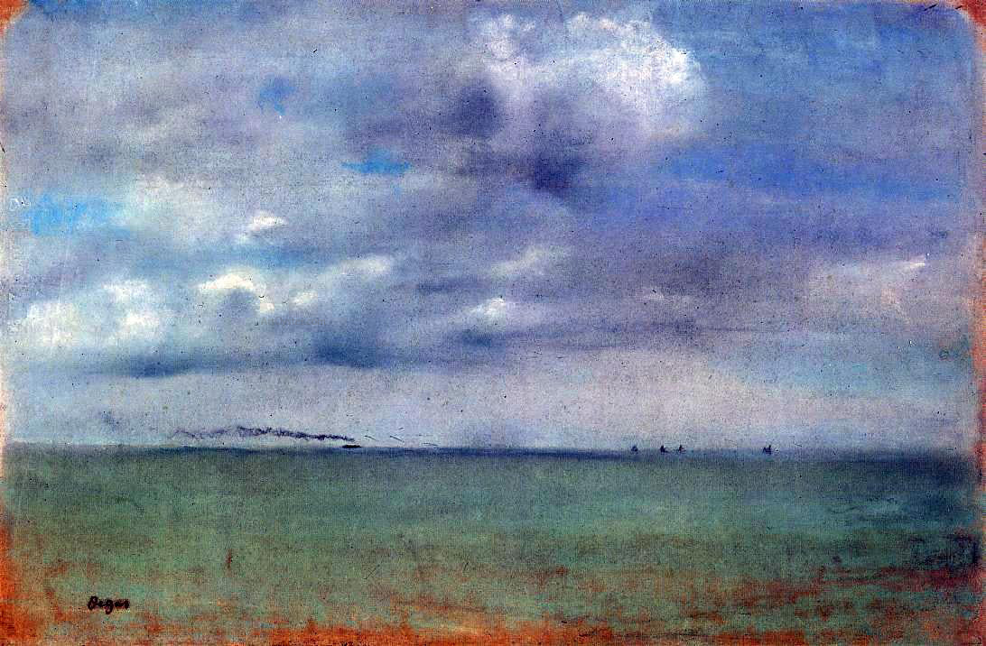 Edgar Degas Seascape - Canvas Print