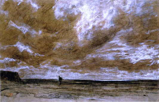 Paul Huet Seascape - Canvas Print