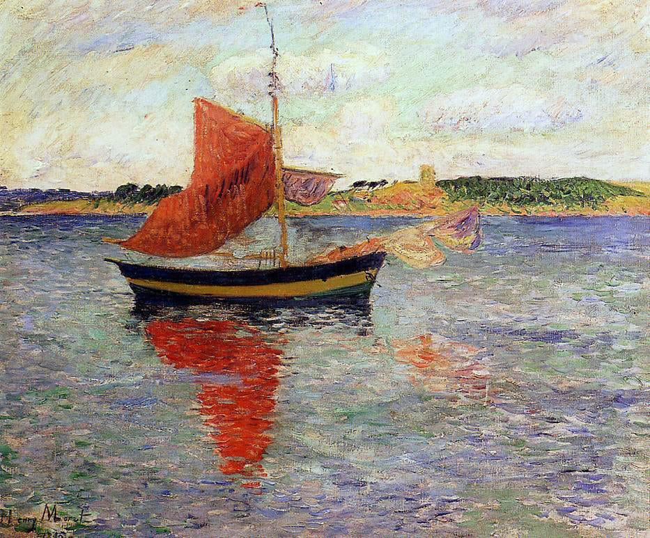 Henri Moret A Seascape - Canvas Print