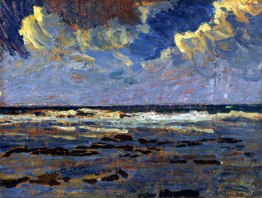 Mario Puccini Seascape - Canvas Print