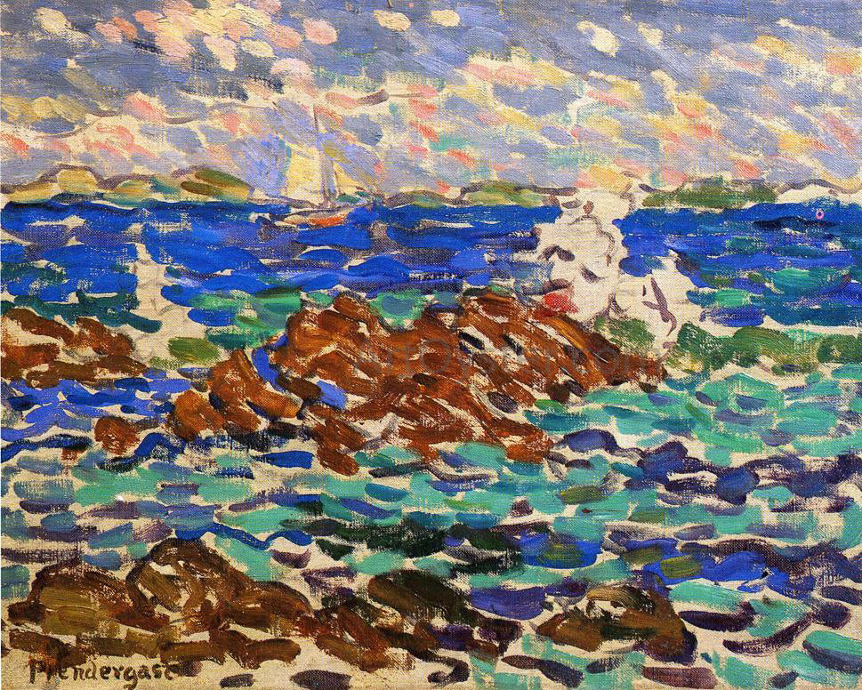 Maurice Prendergast Seascape - Canvas Print