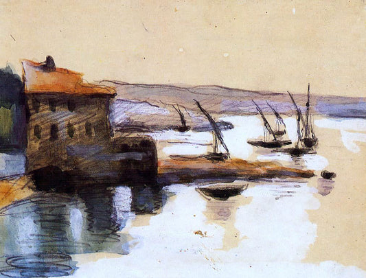 Paul Cezanne Seascape - Canvas Print