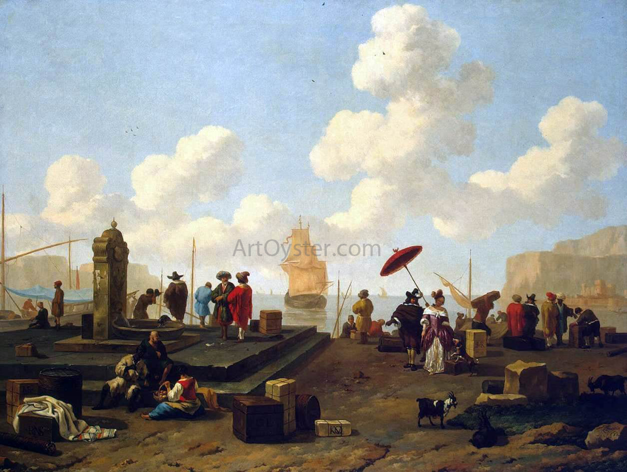 Abraham Jansz Begeyn Seashore - Canvas Print