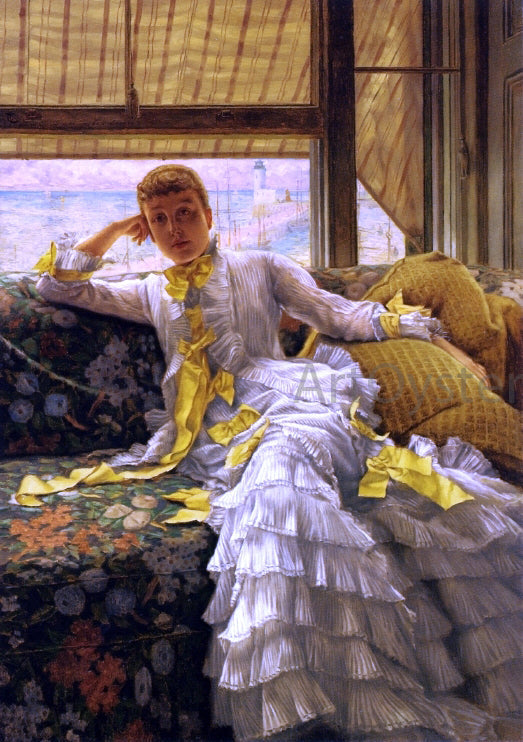 James Tissot Seaside - Canvas Print