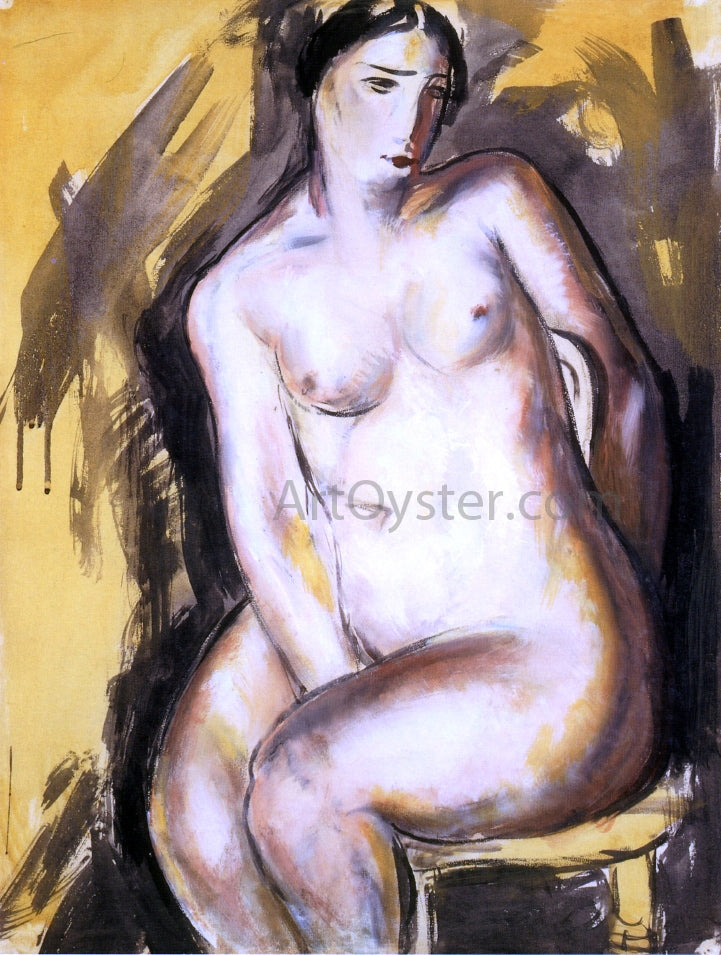 Alfred Henry Maurer Seated Figure - Canvas Print
