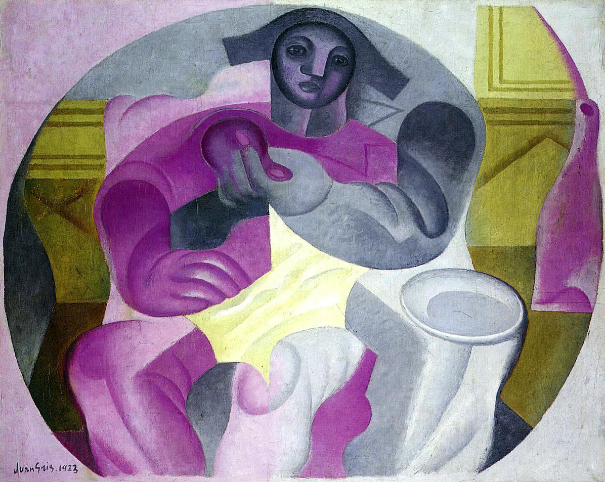 Juan Gris Seated Harlequin - Canvas Print