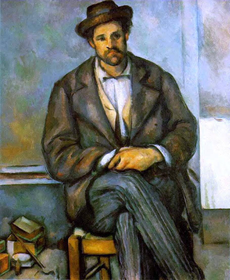Paul Cezanne Seated Peasant - Canvas Print
