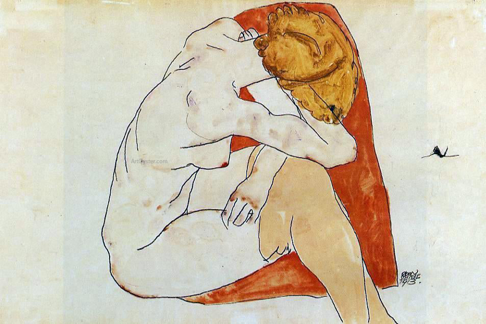 Egon Schiele Seated Woman - Canvas Print