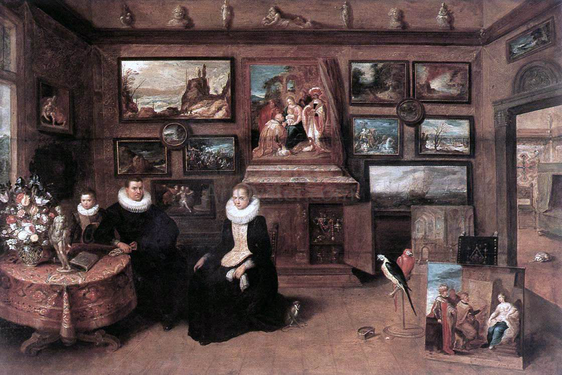 II Frans Francken Sebastiaan Leerse in his Gallery - Canvas Print
