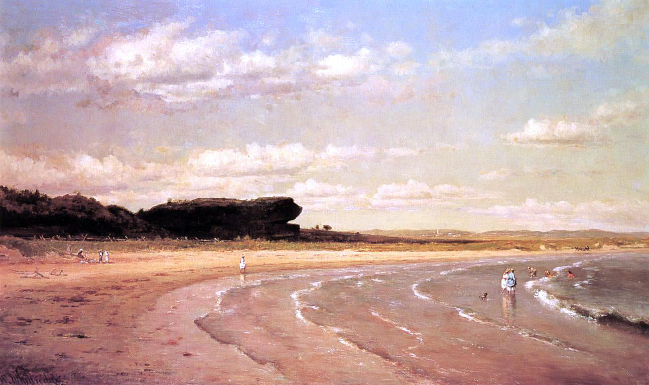 Thomas Worthington Whittredge Second Beach, Newport - Canvas Print