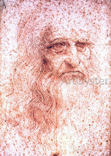 Leonardo Da Vinci Self Portrait - Canvas Print