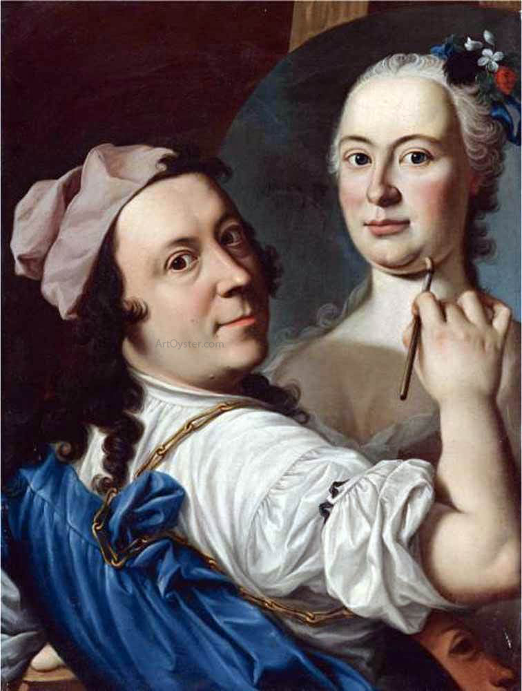 Gennaro Basile Self Portrait - Canvas Print