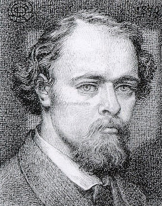 Dante Gabriel Rossetti Self Portrait - Canvas Print