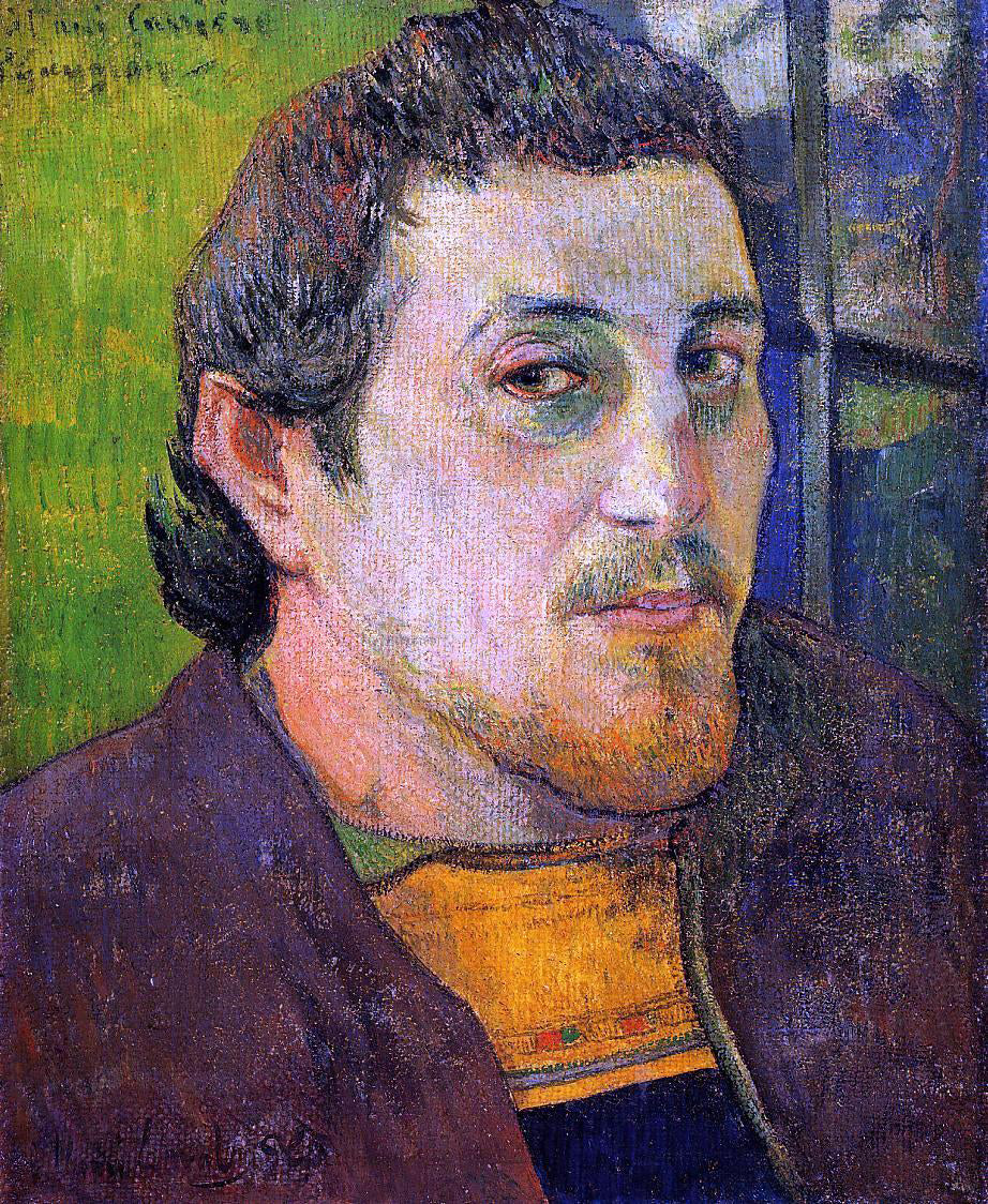 Paul Gauguin Self Portrait at Lezaven - Canvas Print